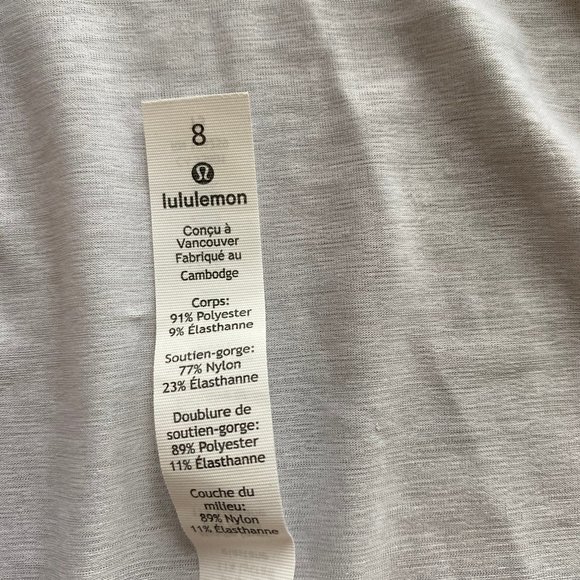 Lululemon Renergized 2-in-1 Tank White/White - Picture 5 of 5